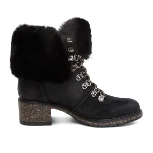 Aetrex Brooklyn Mid Boot (Women) - Black Leather