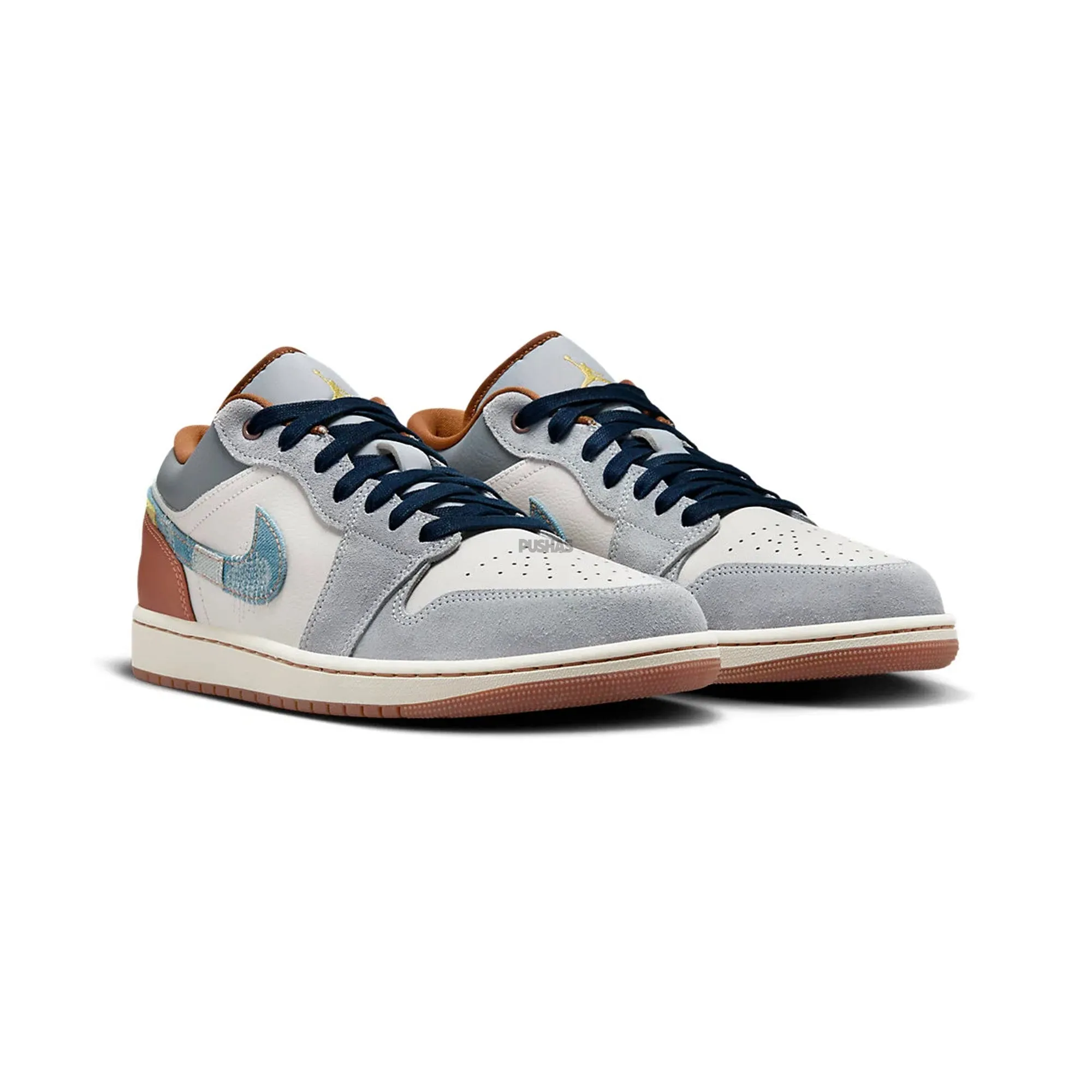 Air Jordan 1 Low SE 'Phantom Repaired Denim Swoosh' (2024)