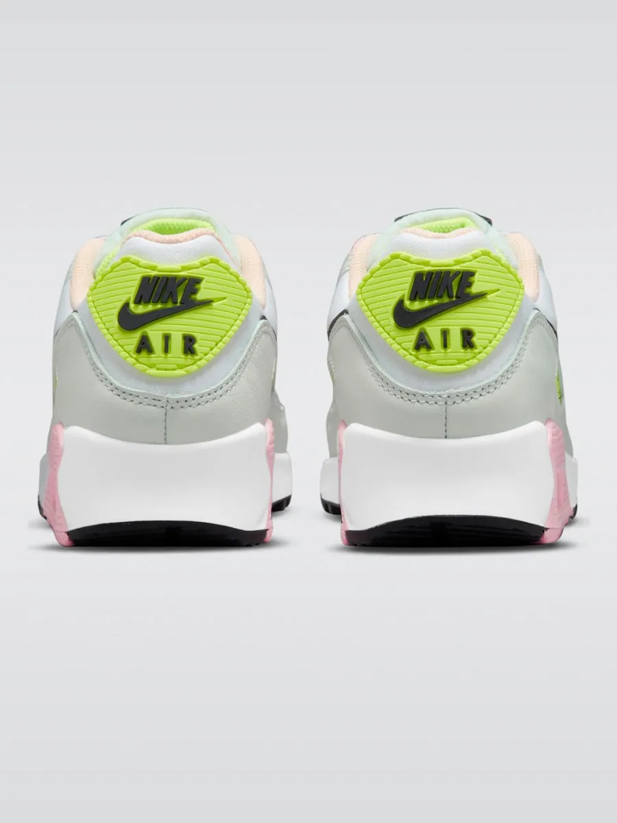 Air Max 90 Sneaker - White/Black-Volt-Green Glow