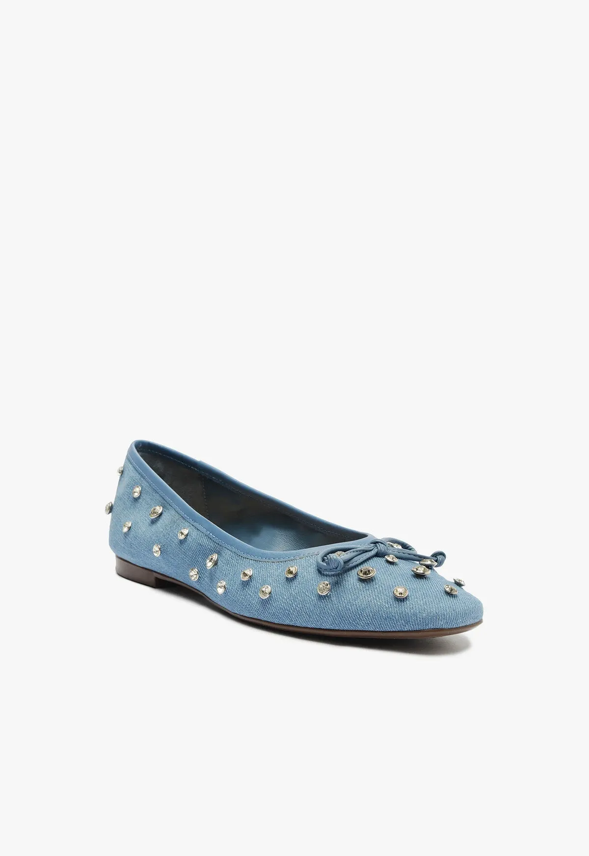 Arissa Shine Denim Flat