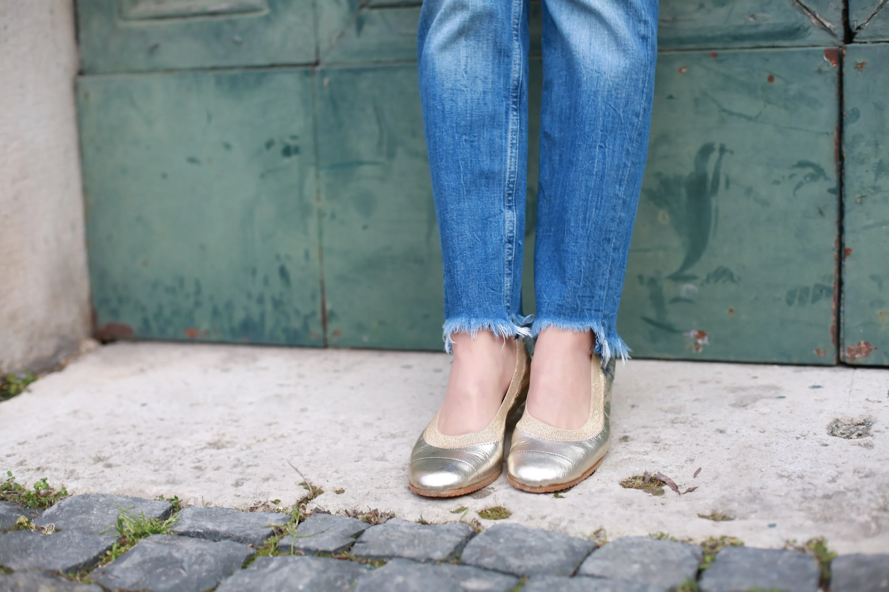 Aurelia - Metallic Gold Ballet Flat