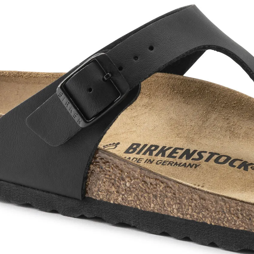 Birkenstock Gizeh Birko-Flor/Suede Sandal (Women's) Black 0043691