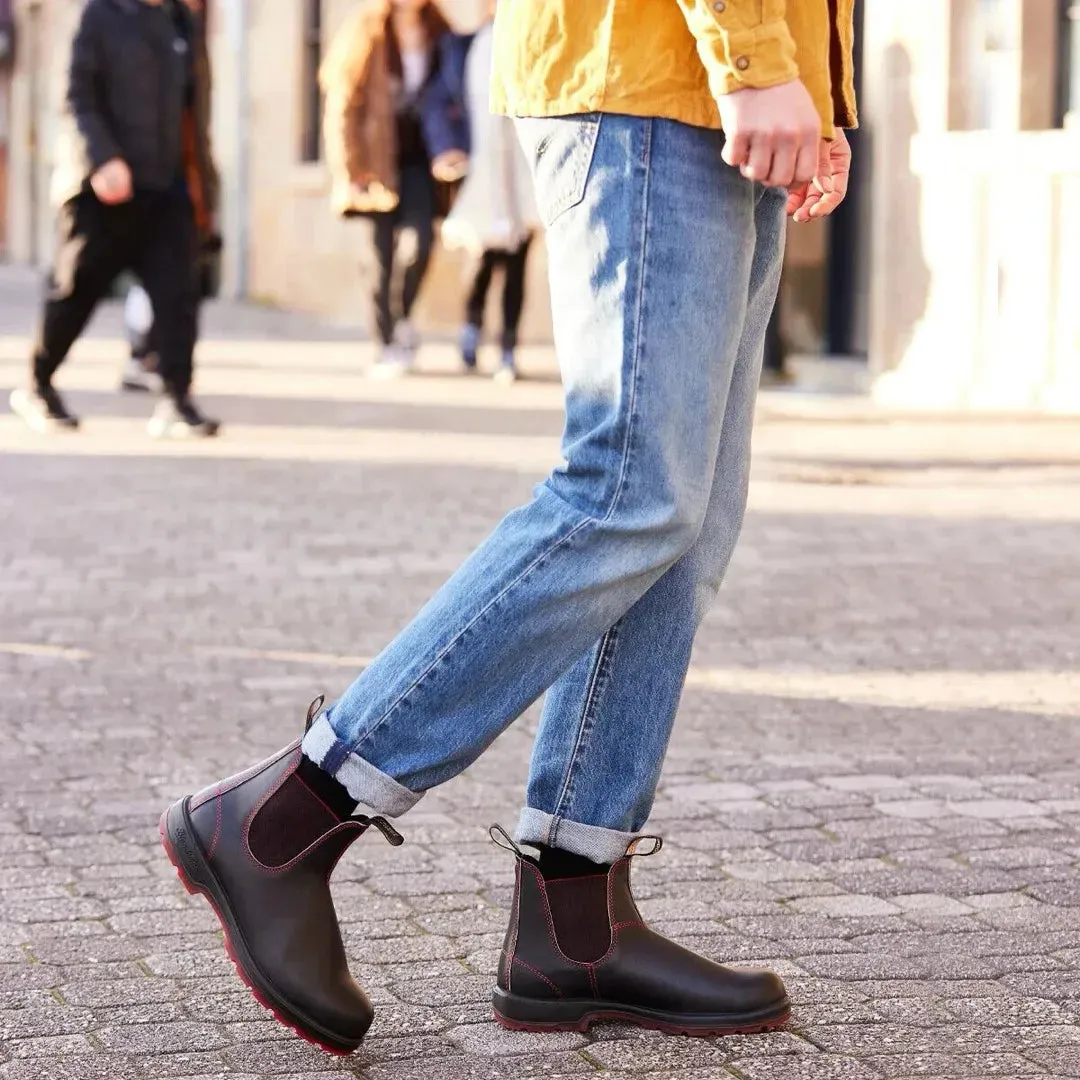 Blundstone 2342 Black Red Chelsea Boots