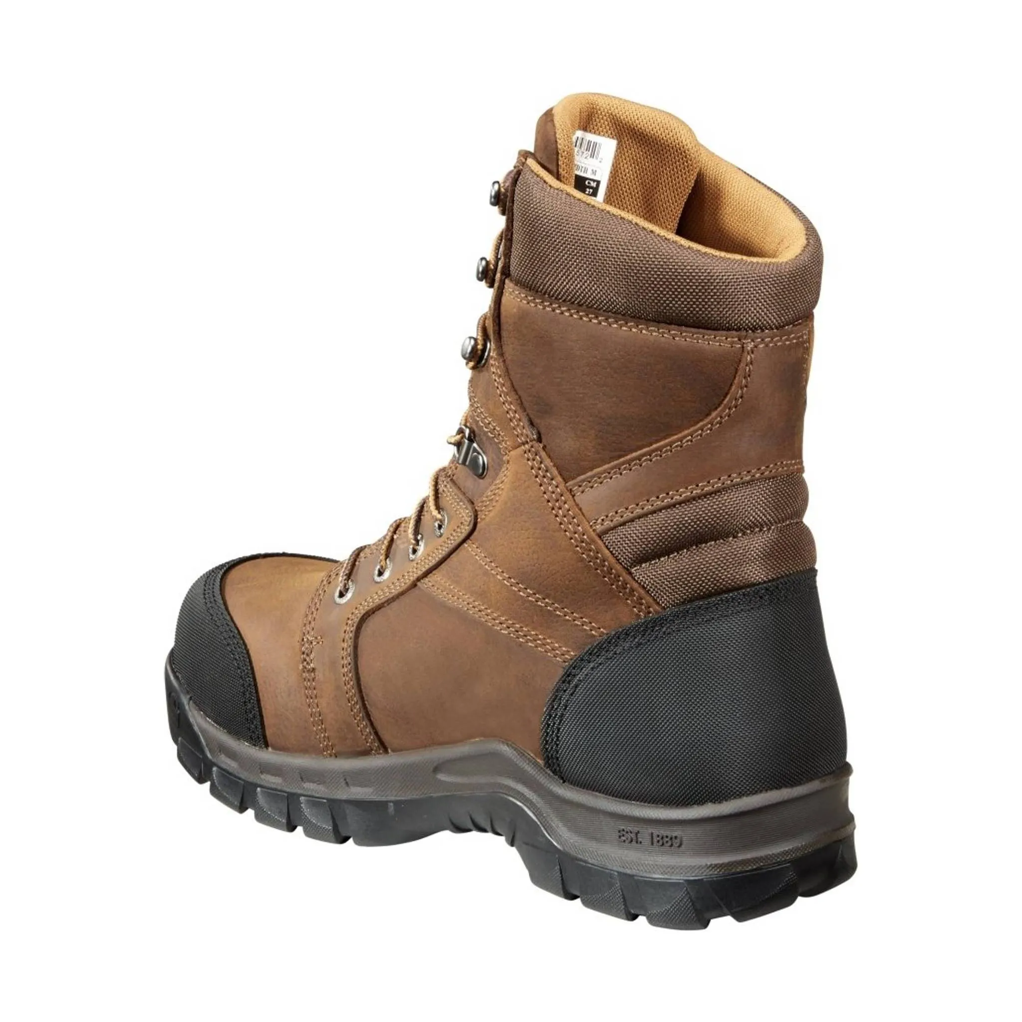 Carhartt Men's Rugged Flex 8-Inch Insulated Composite Toe Work Boot - Dark Brown Oil Tanned