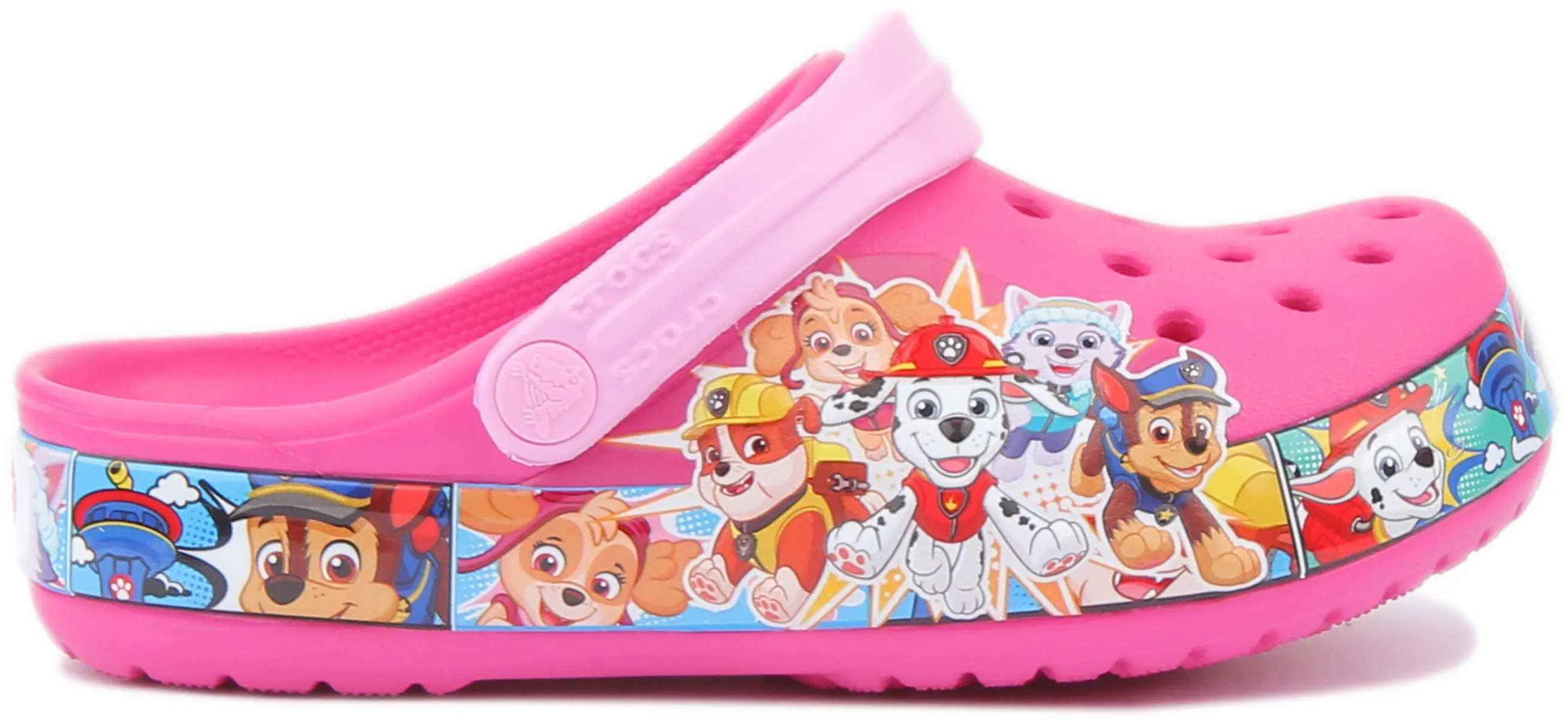 Crocs Classic Kids Paw Patrol In Fuchsia For Kids