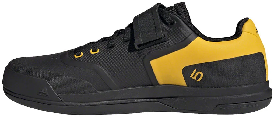 Five Ten Hellcat Pro Clipless Shoe - Men's, Core Black / Hazy Yellow / Red