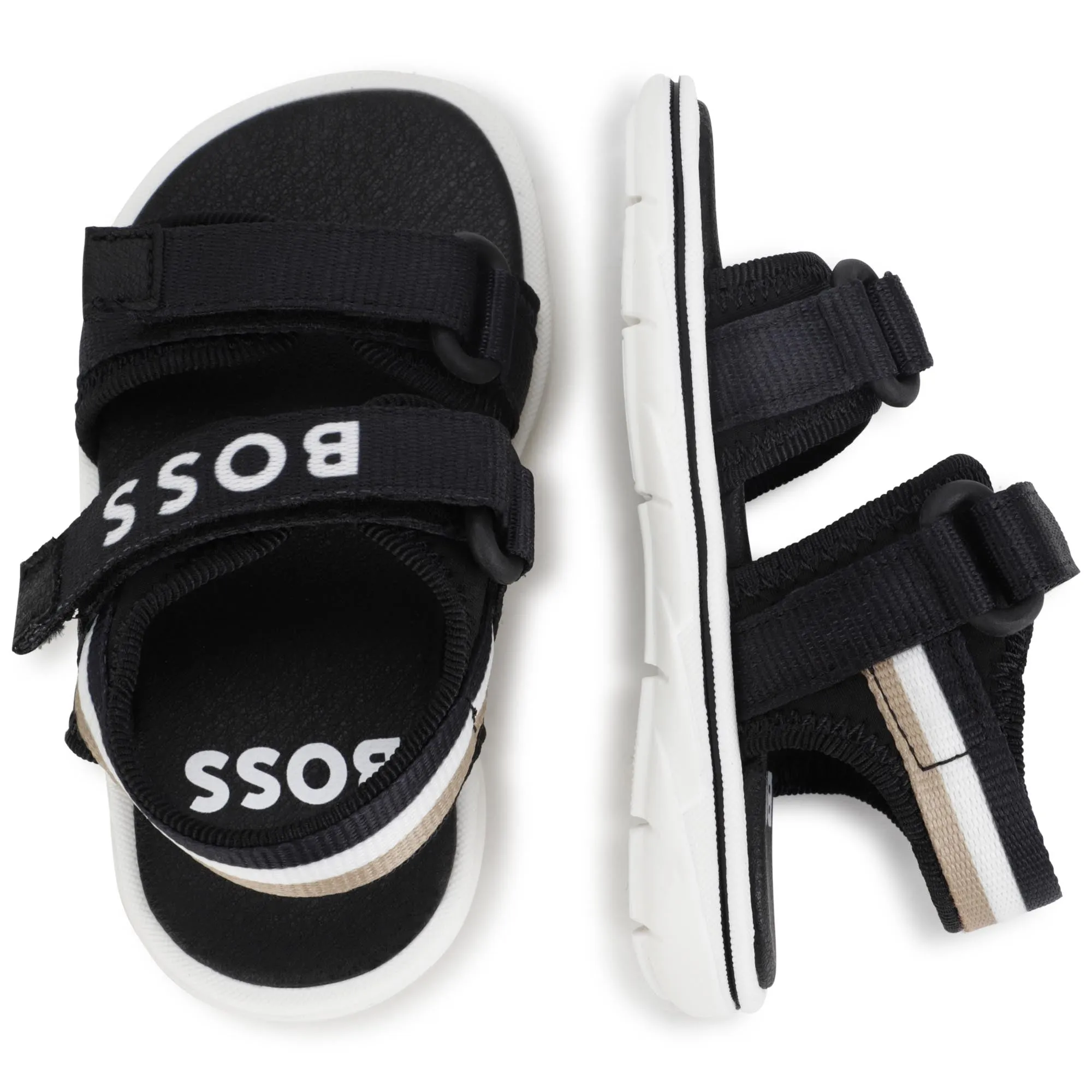 Hugo Boss Baby Boys Black Sandals