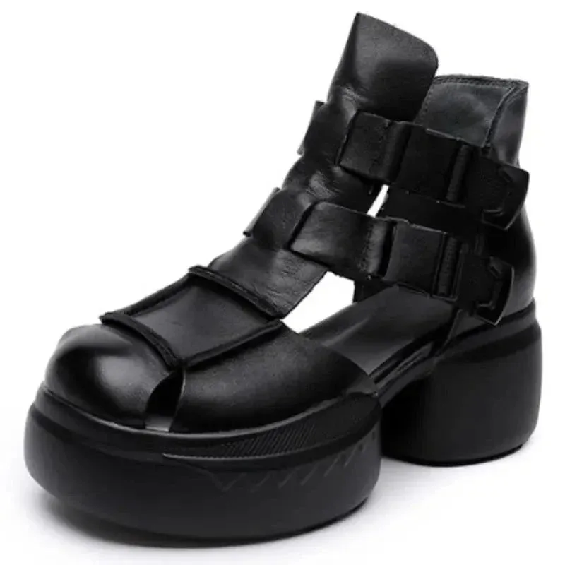 Joskaa 2024 New Summer Breathable Chunky Sandals