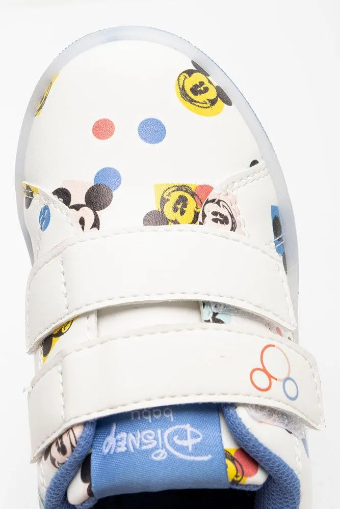 Mickey Mouse Light Up Sneaker Blue & White