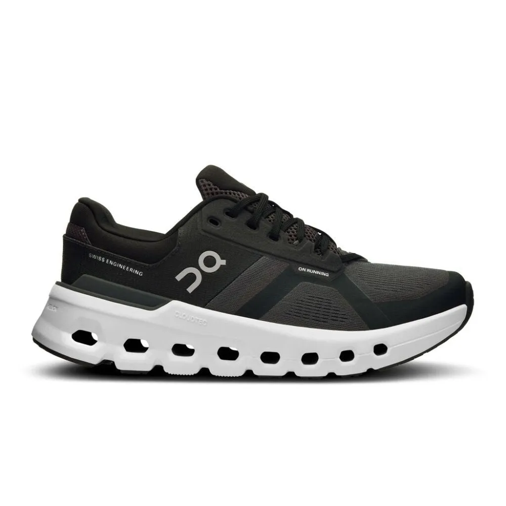 On Women's Cloudrunner 2 (Wide Width) - Eclipse/Black