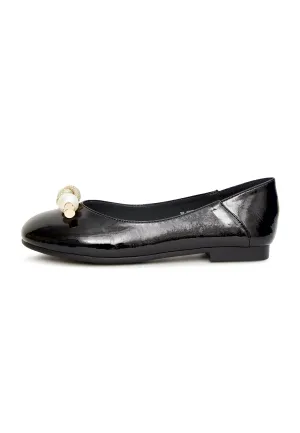 Pearl Bow Flats - Black