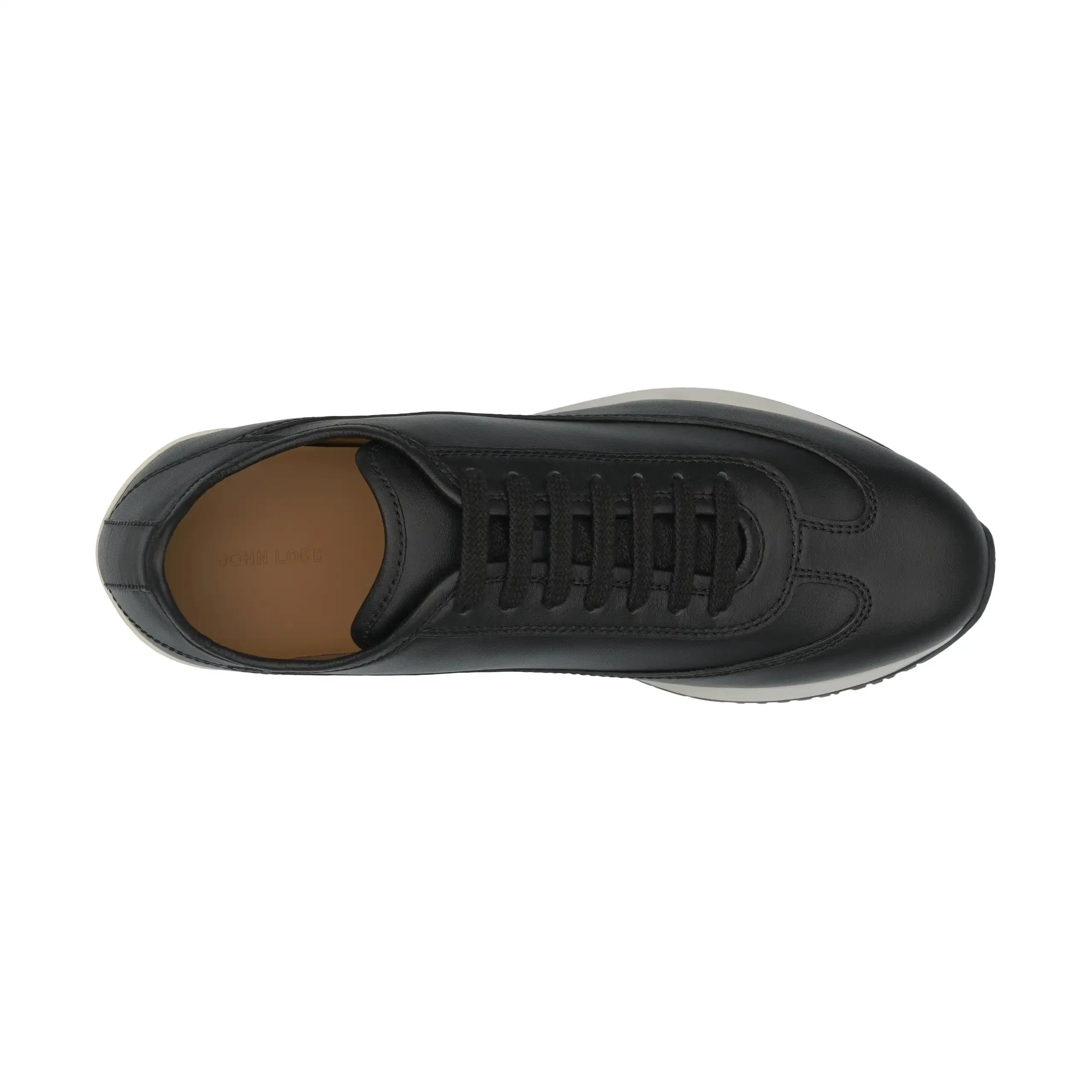 "Foundry II" Calf Leather Sneakers in Black