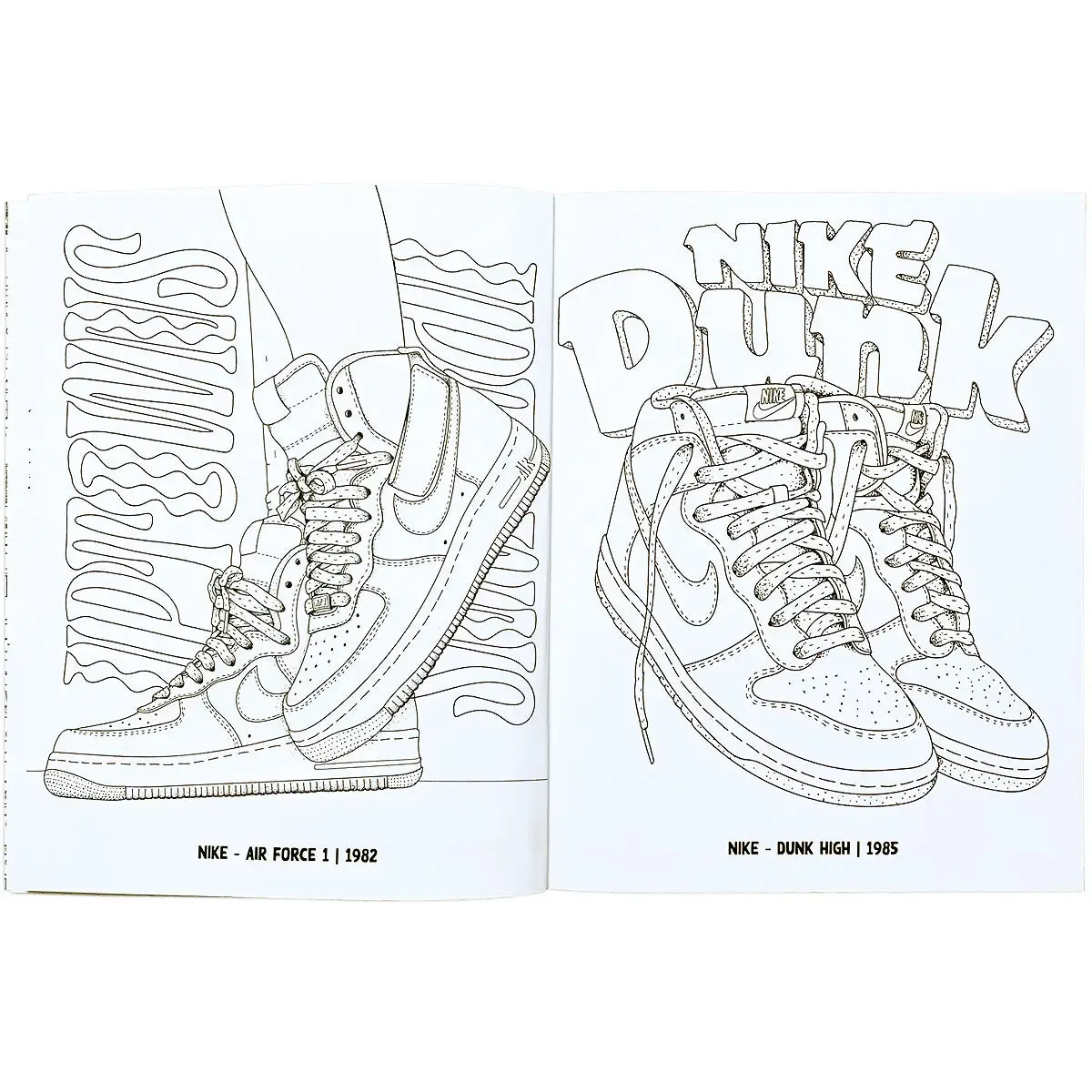 Sneaker Coloring Book: 46 Iconic Models