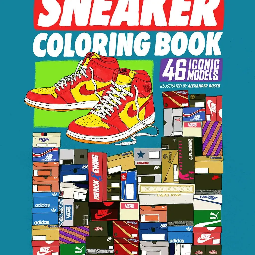 Sneaker Coloring Book: 46 Iconic Models