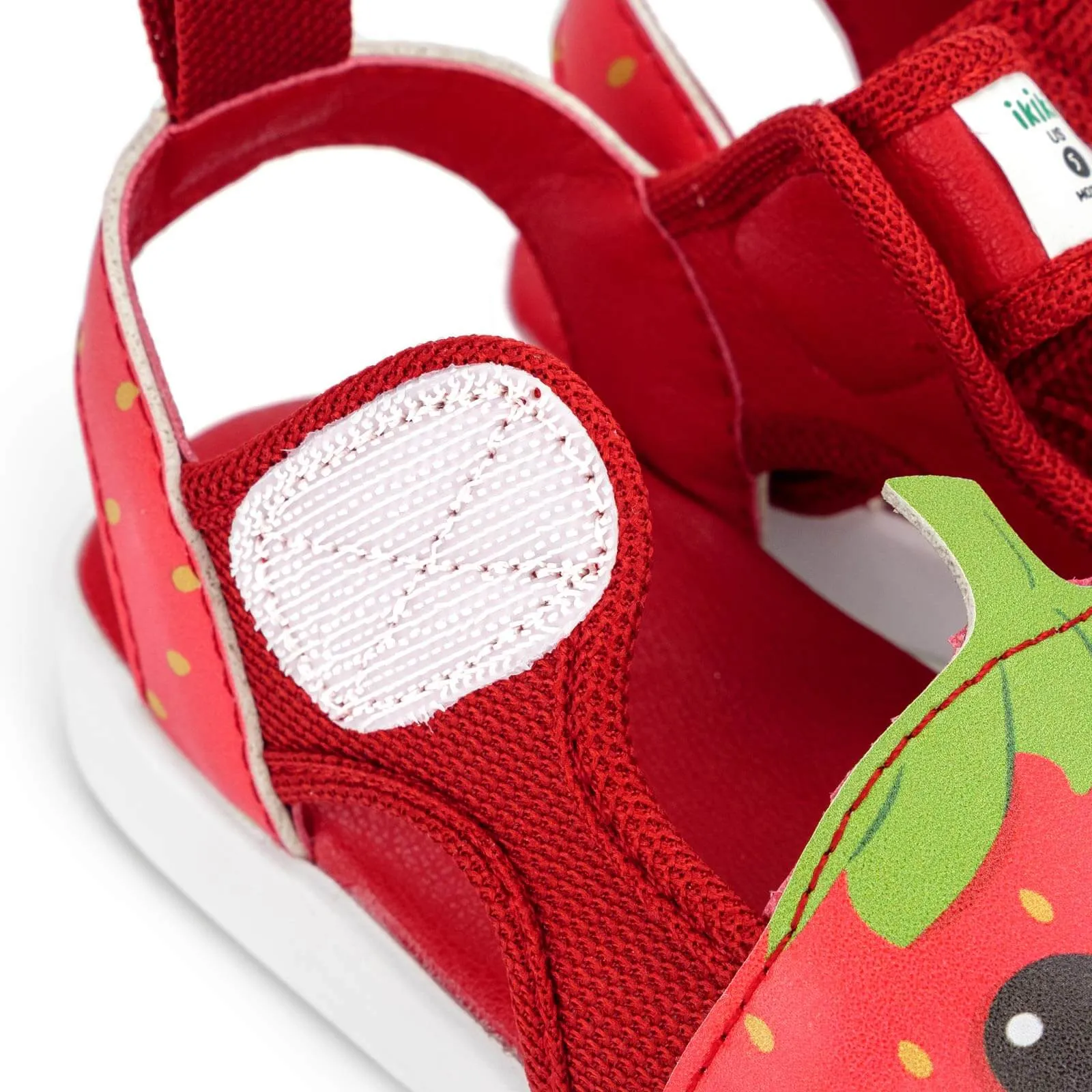 Strawberry Squeaky Toddler Sandals | Red