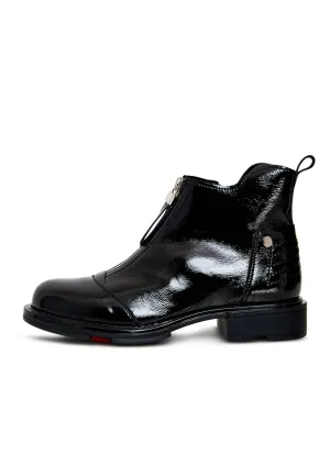 Stylish Ankle Boots Antonia - Patent Black