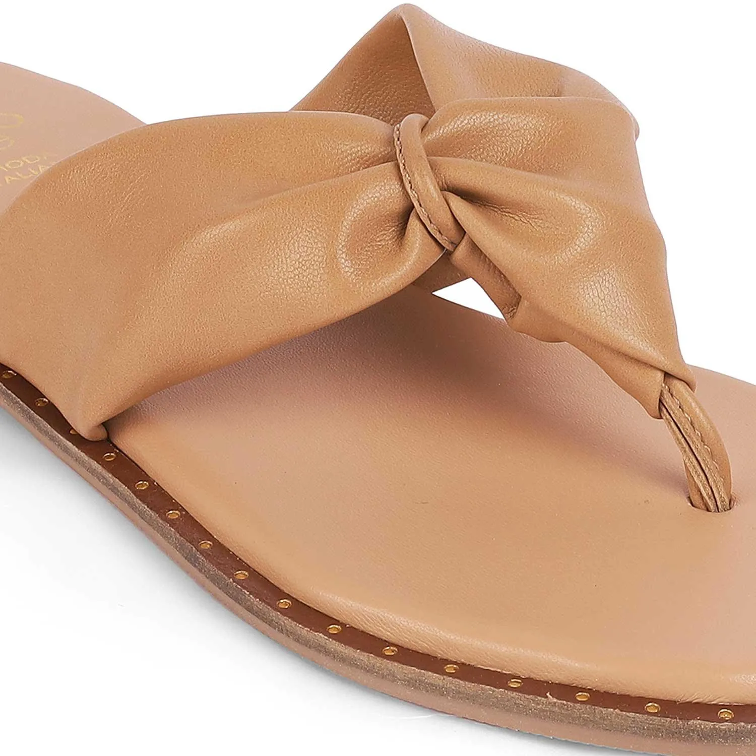 Tresmode Tie Tan Women's Casual Flats