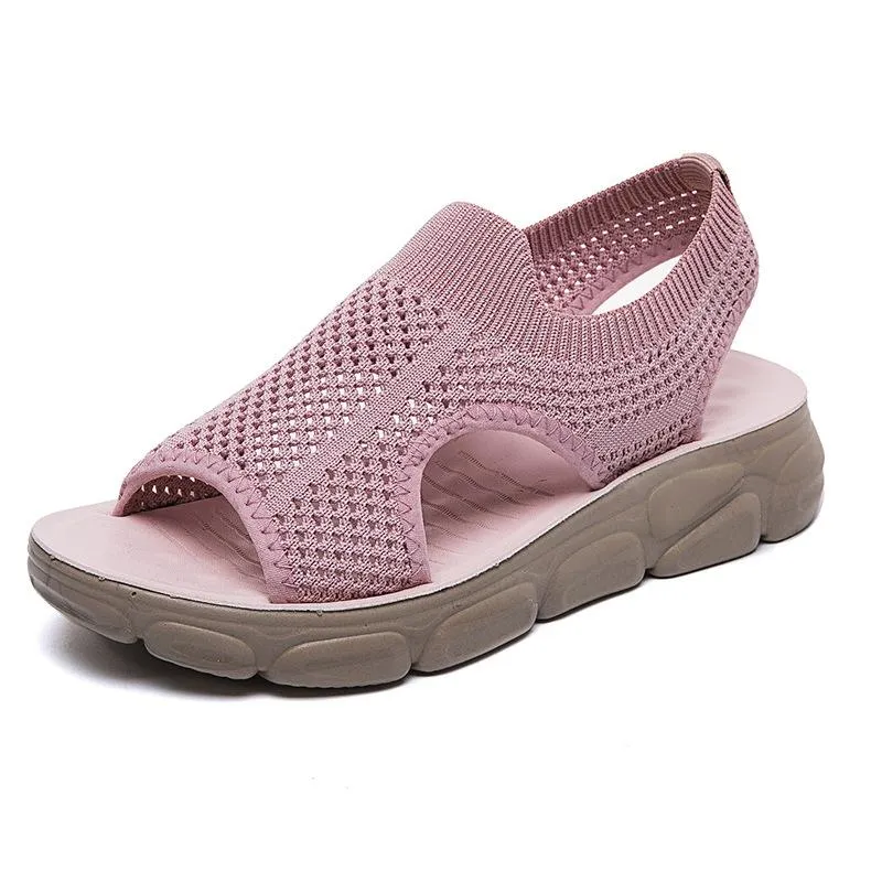 Women summer beach hollow breathable soft sole comfortable sandals