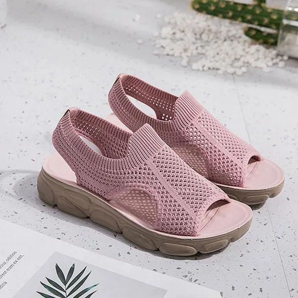 Women summer beach hollow breathable soft sole comfortable sandals