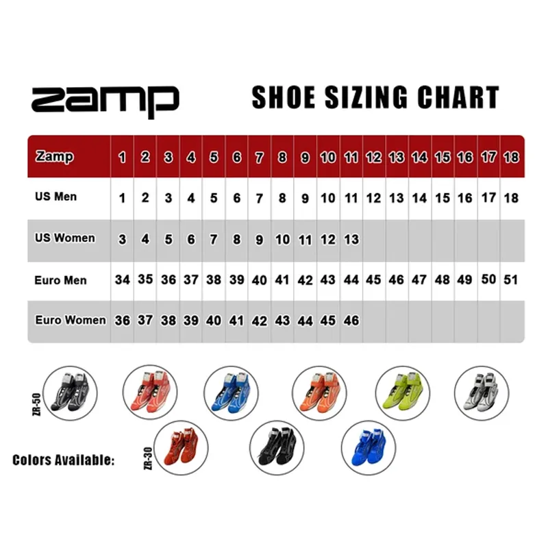 Zamp ZR-50 Race Shoes - Blue